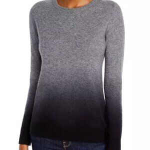 Cashmere Ombré Gray Crewneck Sweater